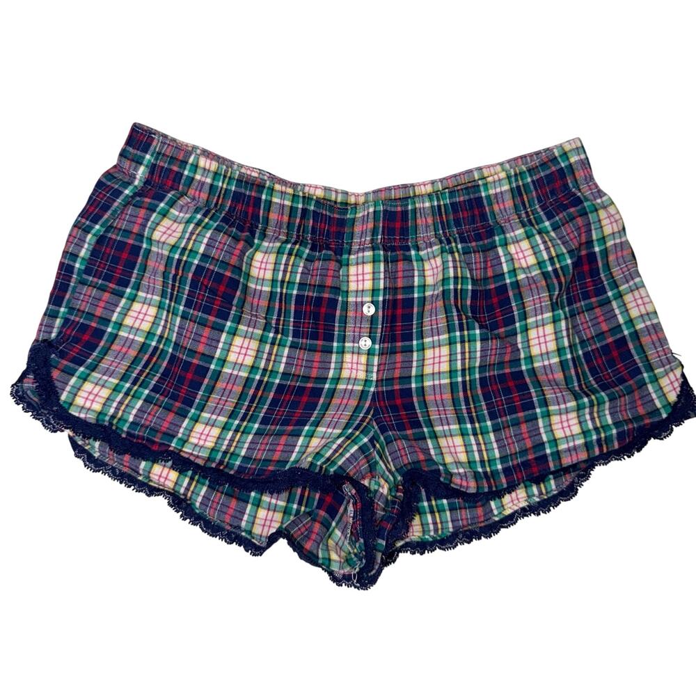 Victoria's Secret Women's Pajama Plaid Shorts- XSmall